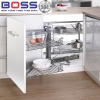 Giá góc liên hoàn Boss mở trái inox 304 nan tròn hình đại diện