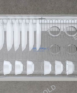 Giá bát đĩa xoong nồi Eurogold inox nan tròn ray giảm chấn