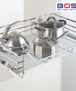 giá xoong nồi bát đĩa boss inox nan dẹt